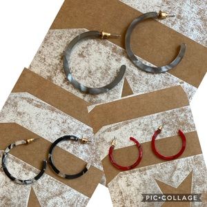 Summer 2020 Enamel Hoop Earrings